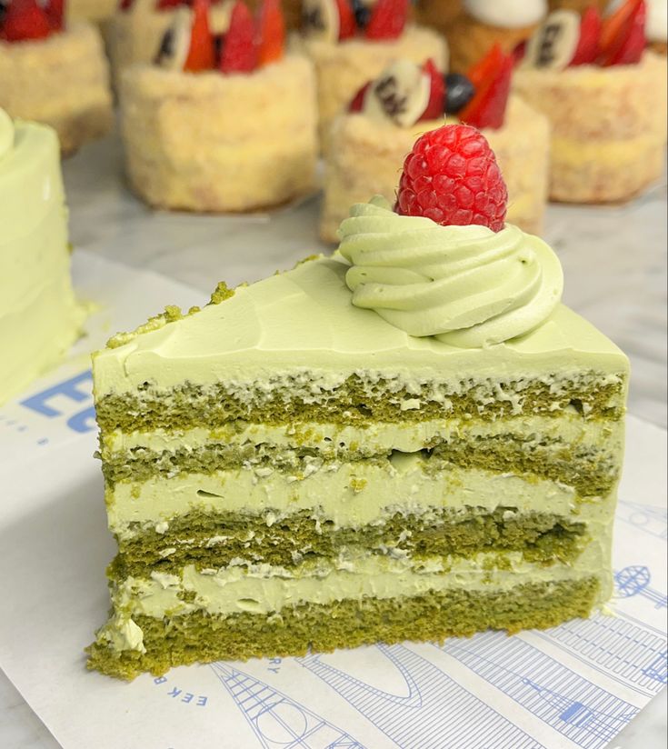 Matcha Slice Cake